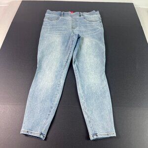 Spanx Jeans Women Petite 31x24* Vintage Skinny Legging Ankle Blue Stretch Tag PL